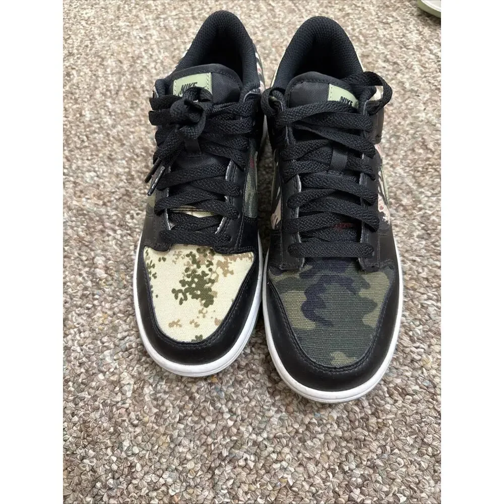 Size 6.5 Y DB1909-001 Nike Dunk Low Camo BB